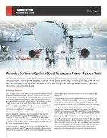 Avionics Software Options Boost Aerospace Power-System Test