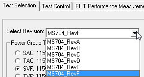 Test selection
