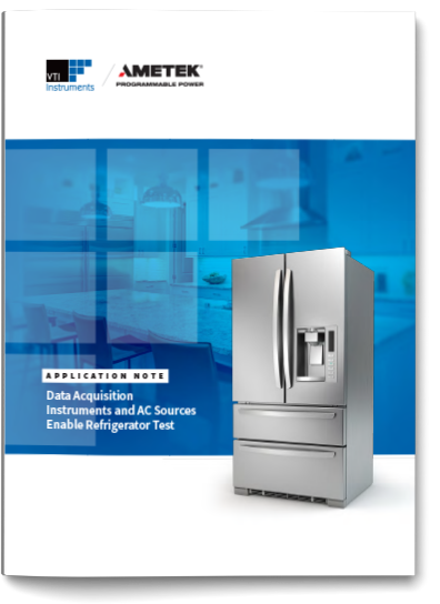 Data Acquisition for White Goods Refrigerator Test Application Note