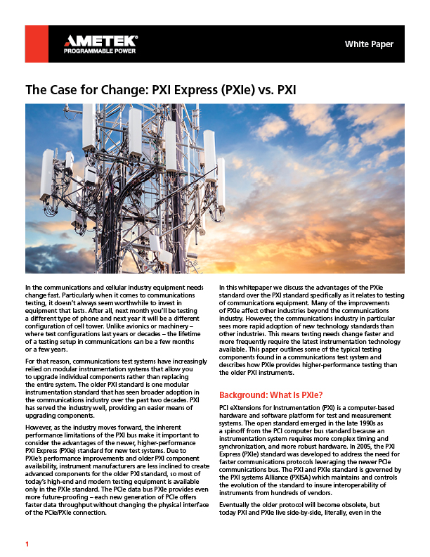 AMETEK Power Energy Whitepaper